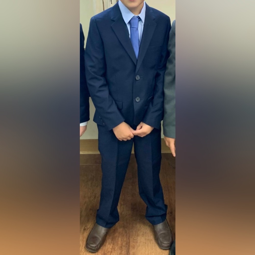 EUC Nordstrom Kids suit and JB shirt